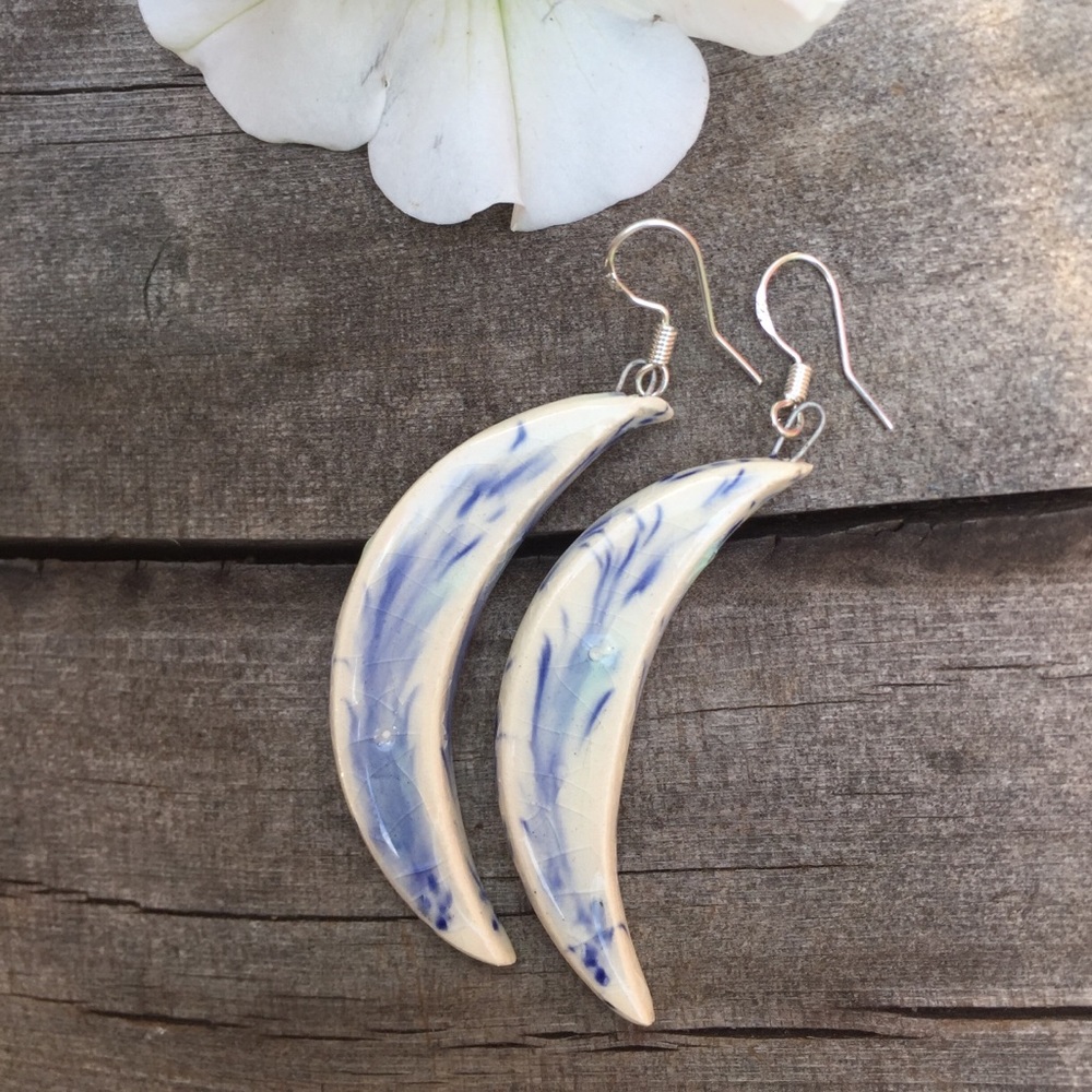 Handmade ceramic earrings